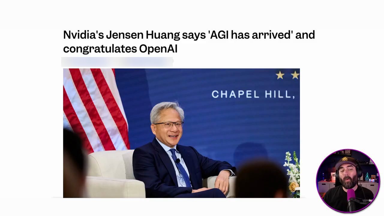 Bài báo Jensen Huang nói AGI has arrived