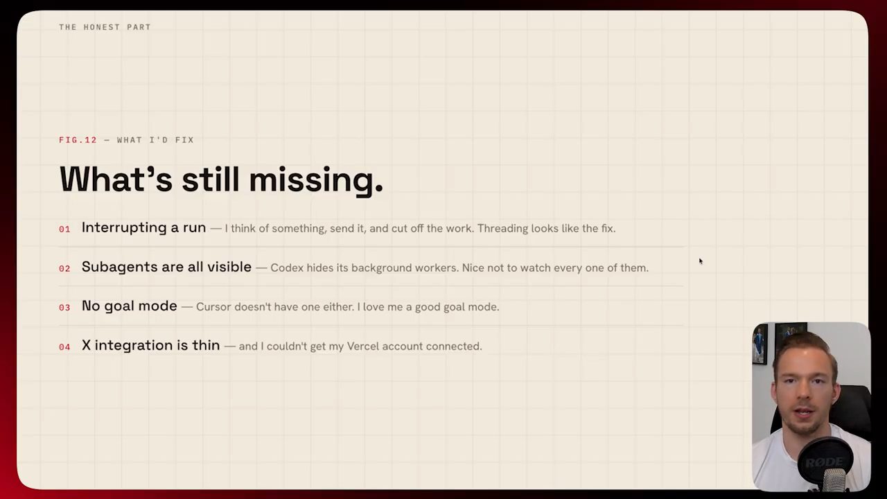 Slide What's still missing với bốn điểm cần sửa