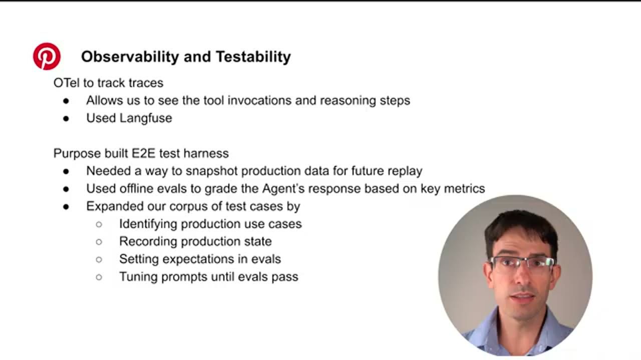 Slide Observability and Testability: OTel to track traces, purpose built E2E test harness