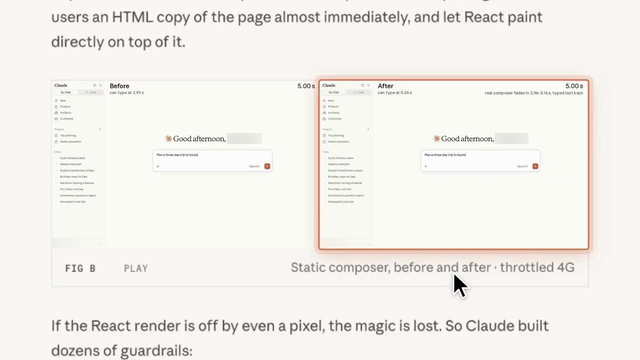 Hình Static composer, before and after, throttled 4G trong bài viết