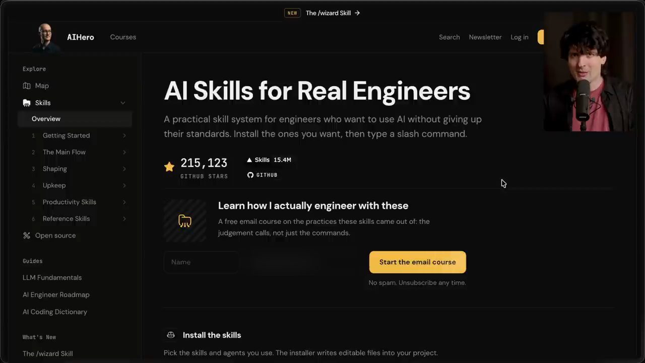 Trang AI Skills for Real Engineers với số star GitHub