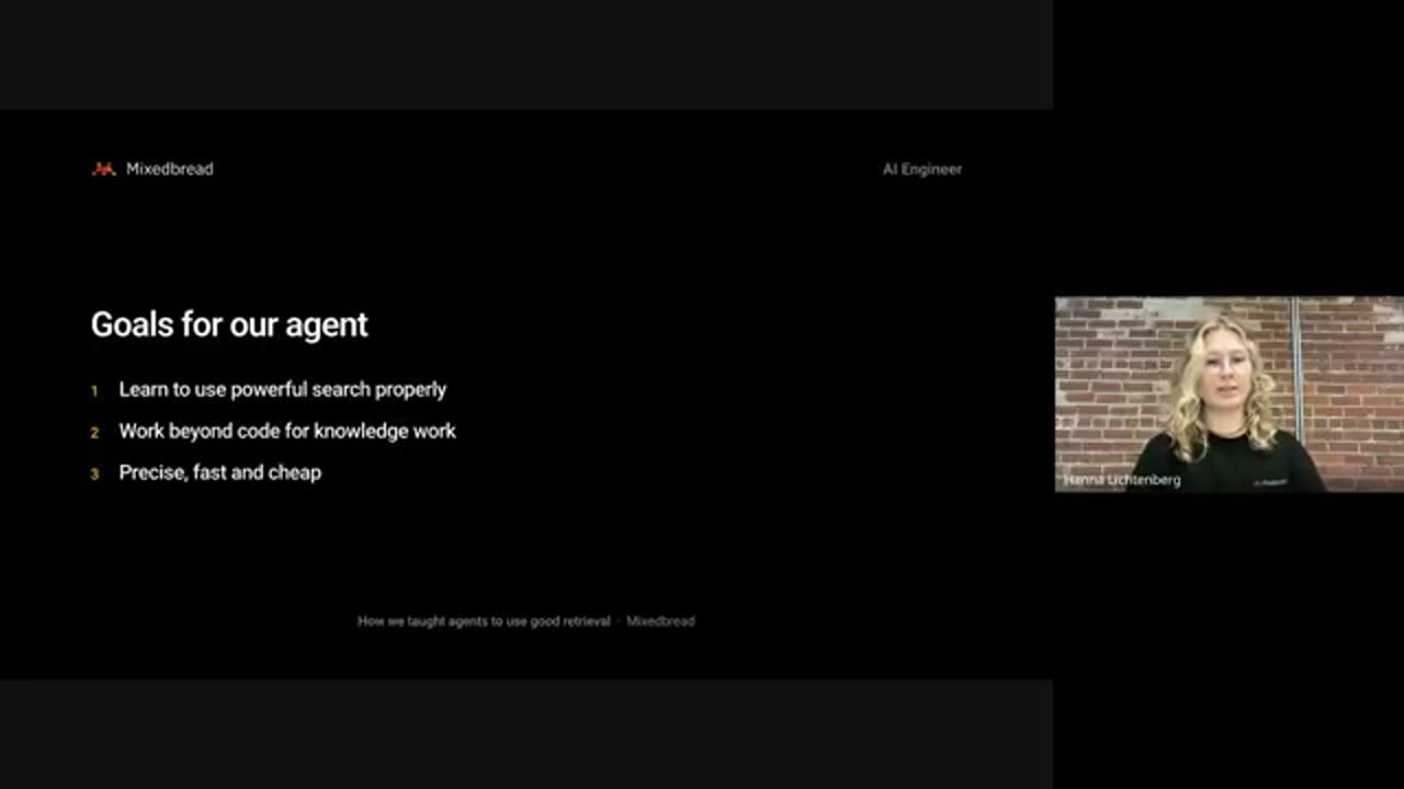 Slide Goals for our agent với ba mục tiêu