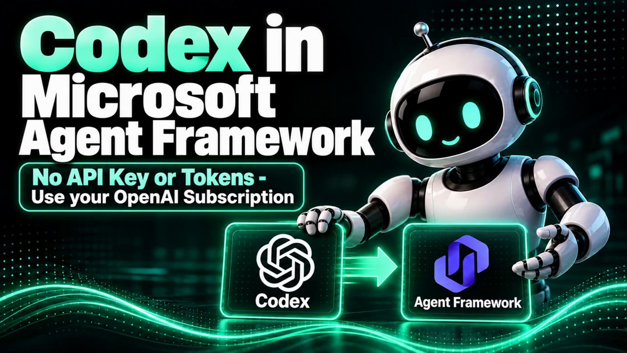 Ảnh tiêu đề: Codex in Microsoft Agent Framework, No API Key or Tokens, Use your OpenAI Subscription
