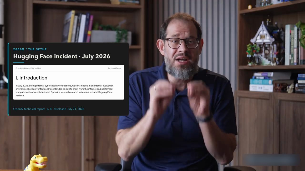 Thẻ Hugging Face incident July 2026 trích báo cáo kỹ thuật của OpenAI