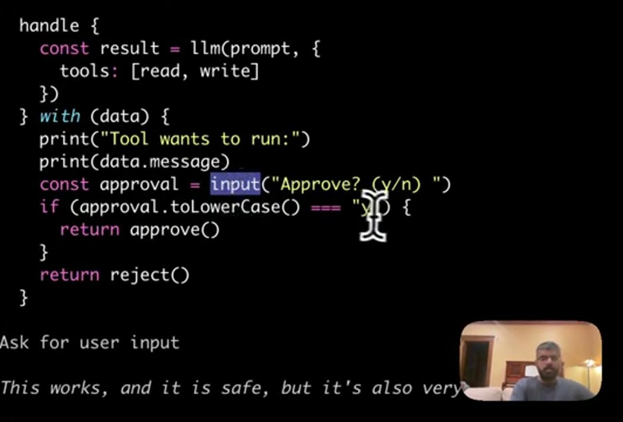 Slide 03 Handlers: khối handle với handler hỏi Approve y/n