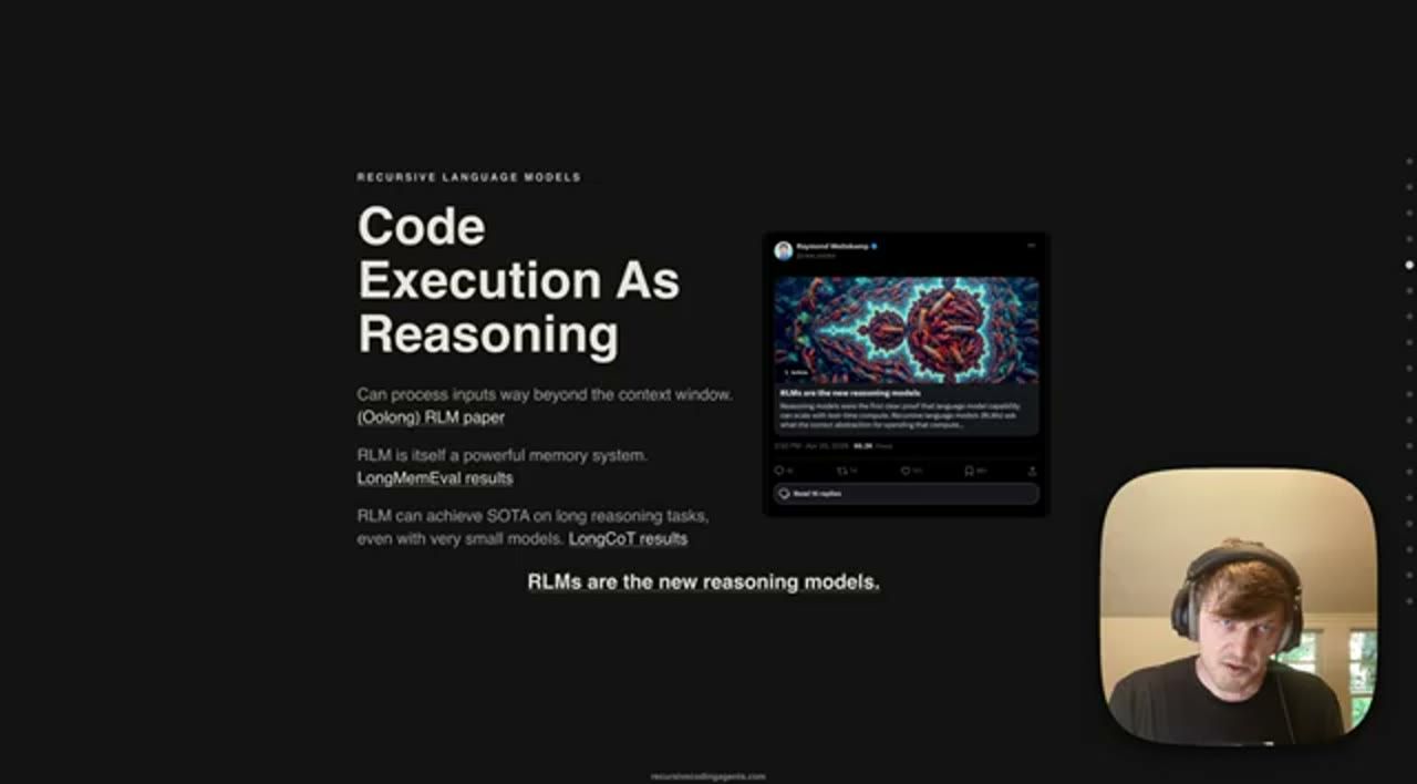 Slide Code Execution As Reasoning với ba kết quả và một tweet