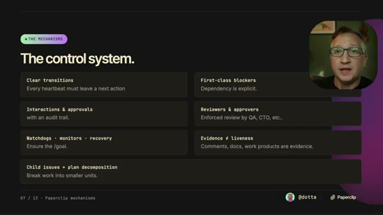 Slide The control system với bảy cơ chế