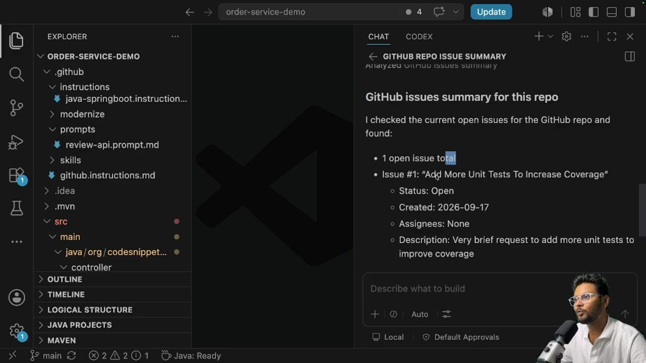 Bản tóm tắt GitHub issues summary for this repo trong panel chat