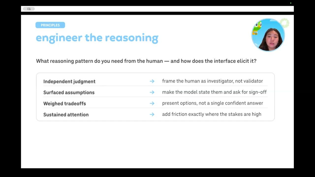 Slide engineer the reasoning với bảng bốn reasoning pattern