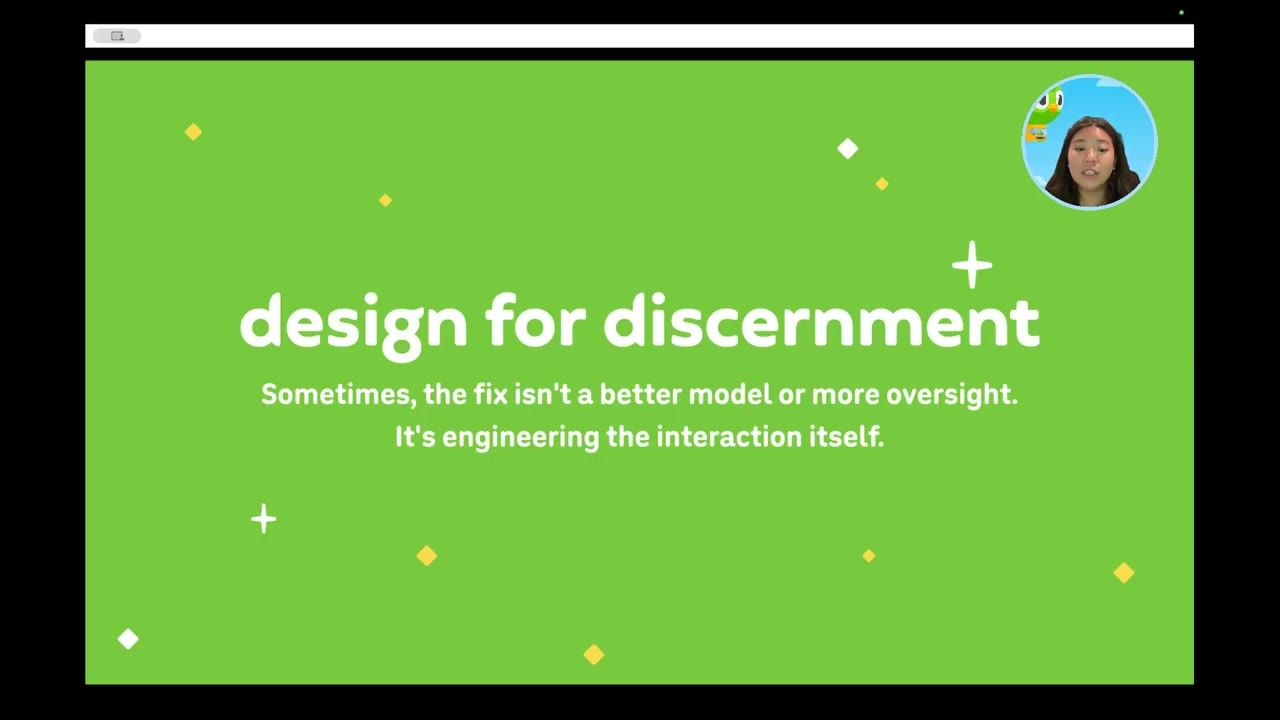 Slide kết: design for discernment