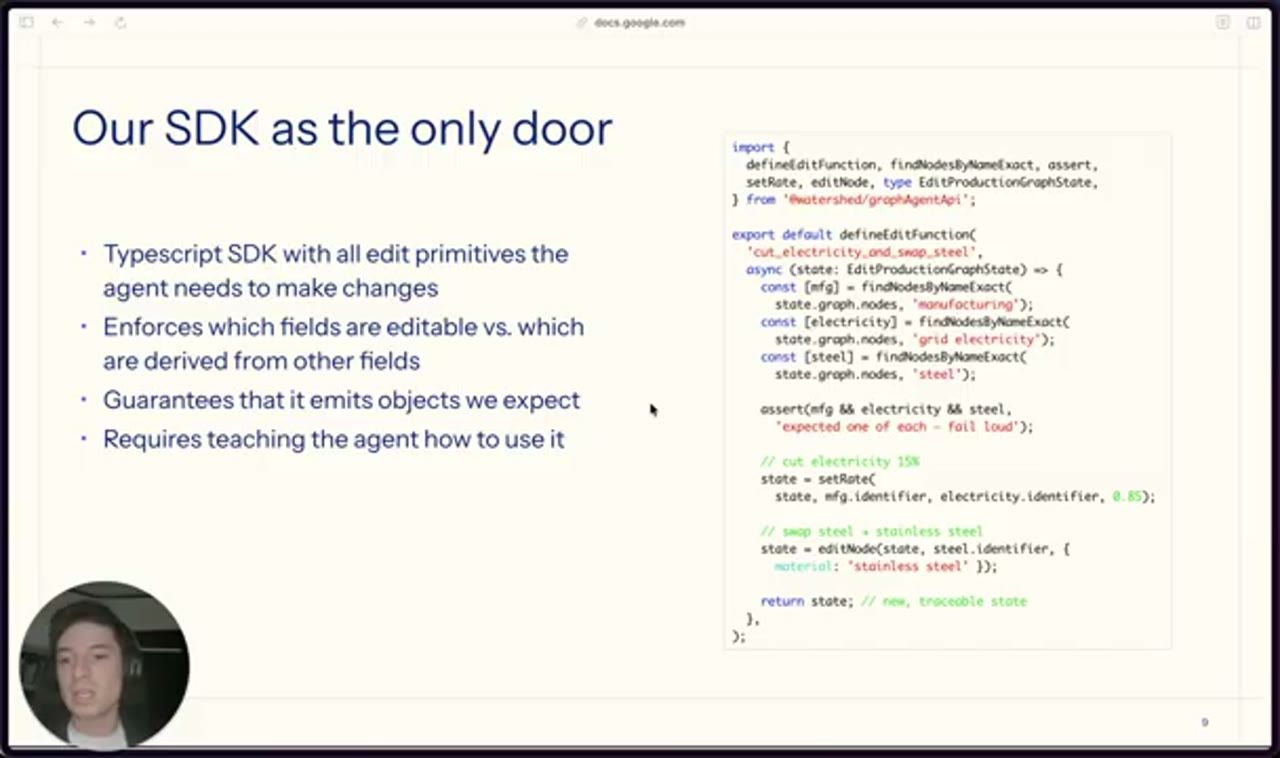 Slide Our SDK as the only door với đoạn code TypeScript ví dụ