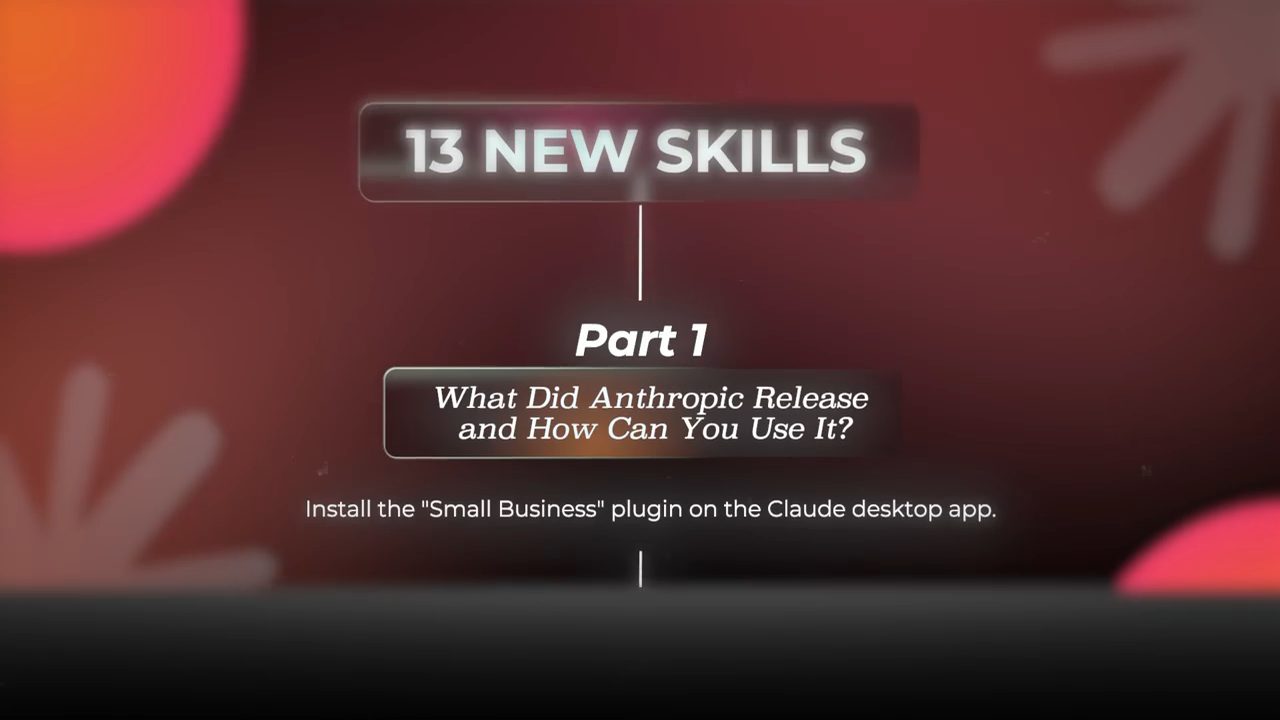Slide 13 New Skills, Part 1: What Did Anthropic Release and How Can You Use It?