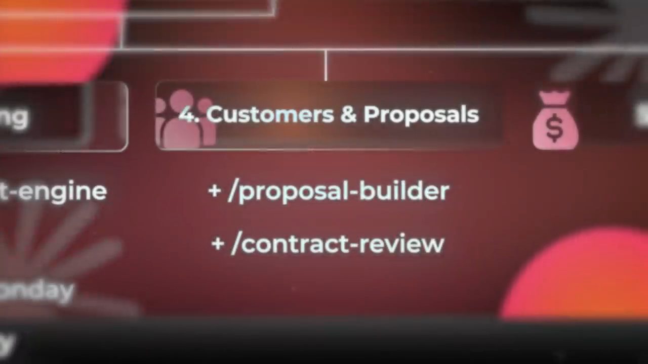 Slide nhóm 4 Customers and Proposals với /proposal-builder và /contract-review