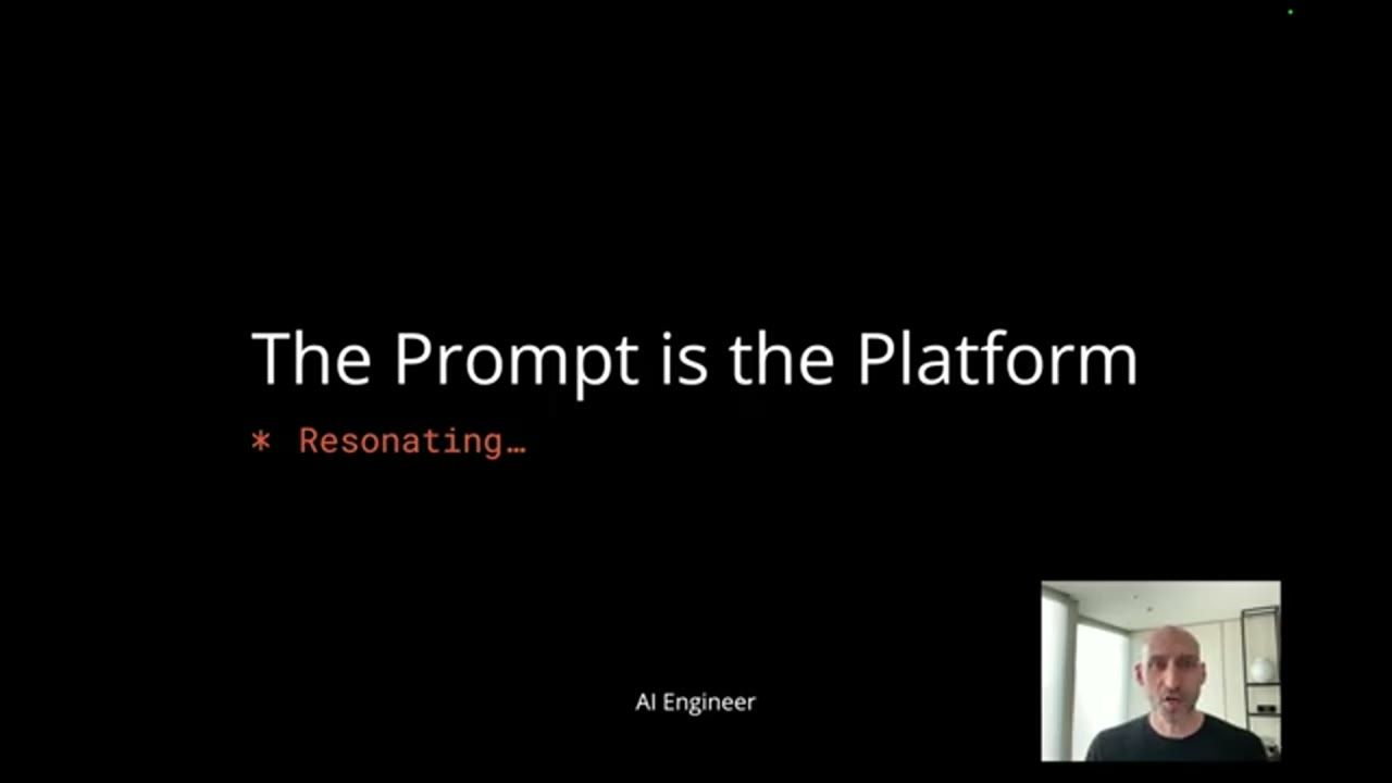 Slide tiêu đề The Prompt is the Platform