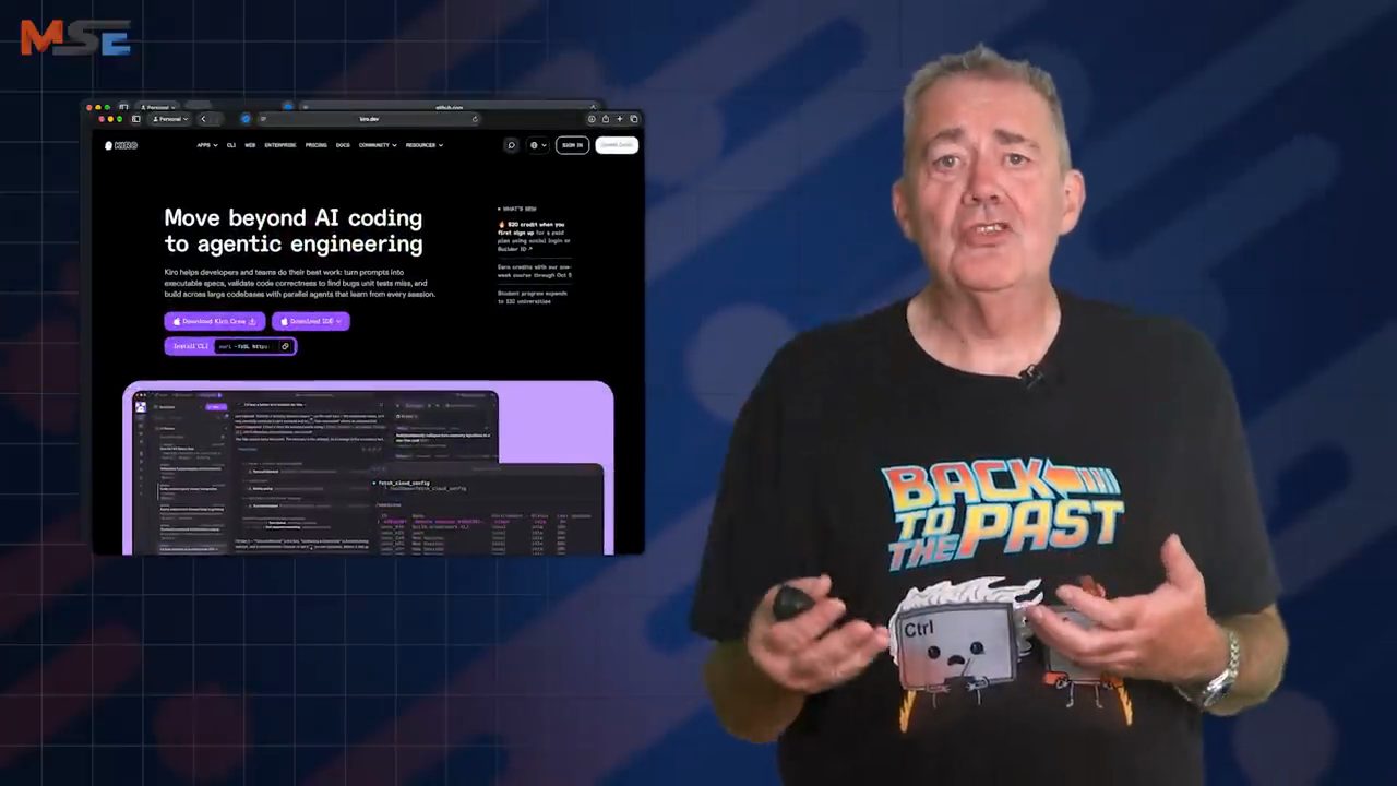 Trang chủ Kiro với tiêu đề Move beyond AI coding to agentic engineering