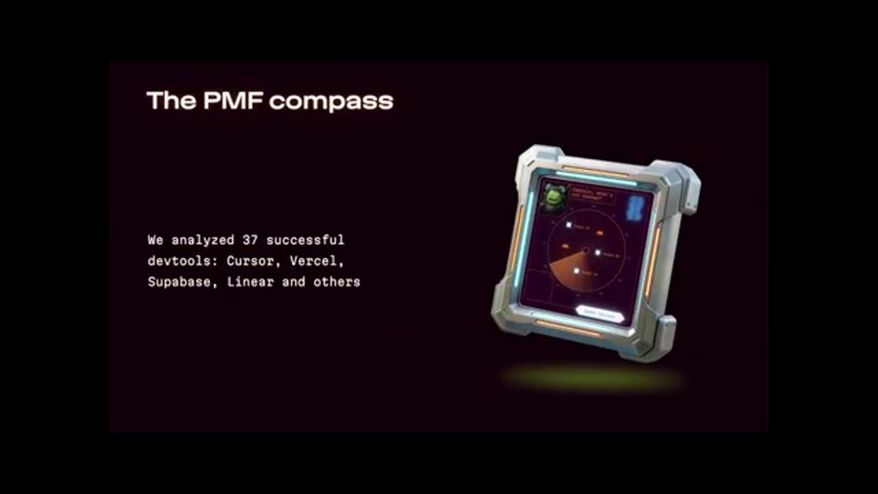 Slide The PMF compass với hình một chiếc la bàn kiểu radar