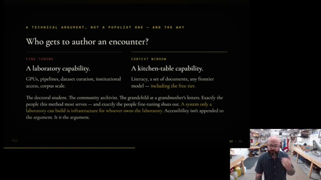 Slide Who gets to author an encounter? Laboratory capability vs kitchen-table capability