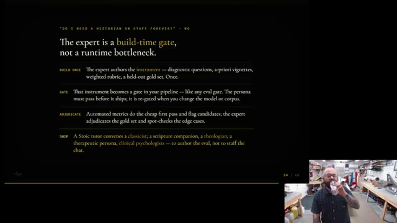 Slide The expert is a build-time gate, not a runtime bottleneck