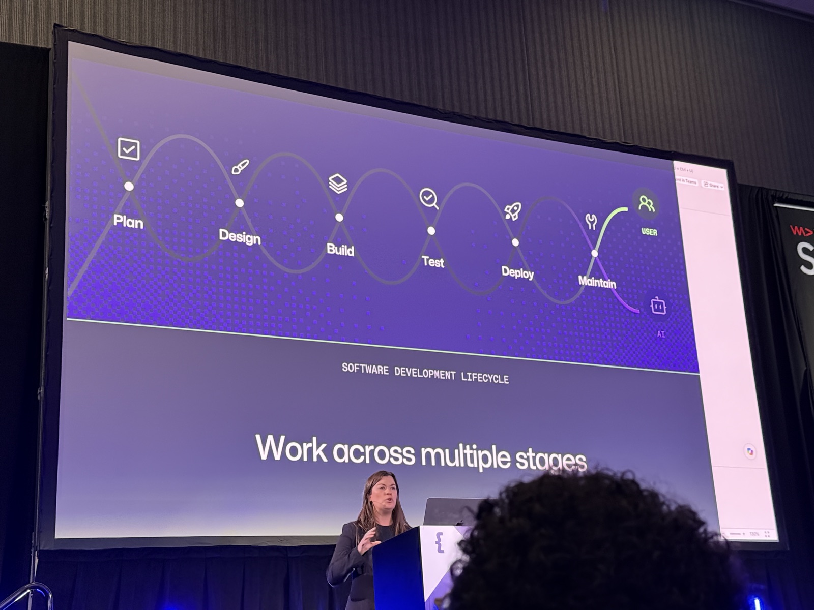 Slide Work across multiple stages
