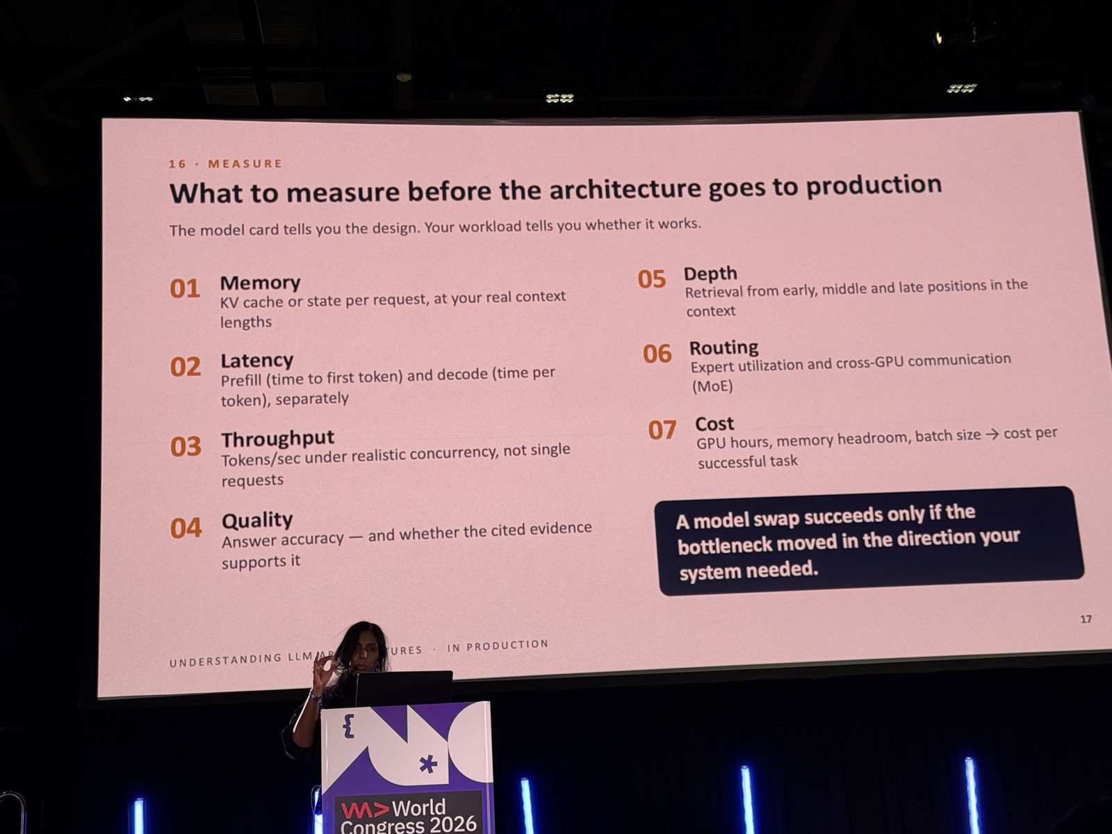 Slide What to measure before the architecture goes to production