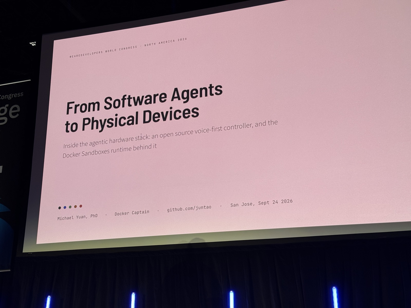 Slide tiêu đề của Michael: From Software Agents to Physical Devices