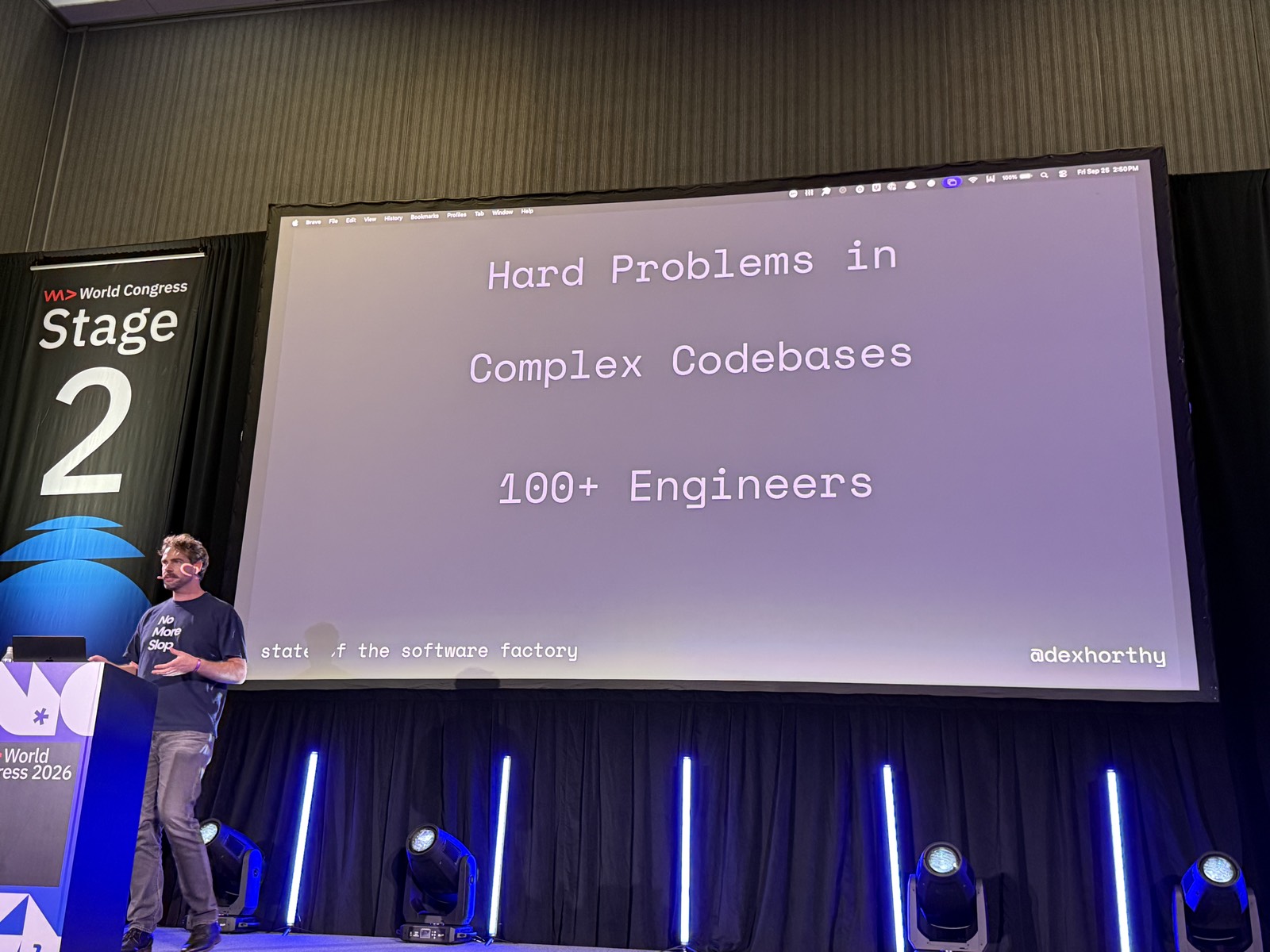 Slide Hard Problems in Complex Codebases, 100+ Engineers