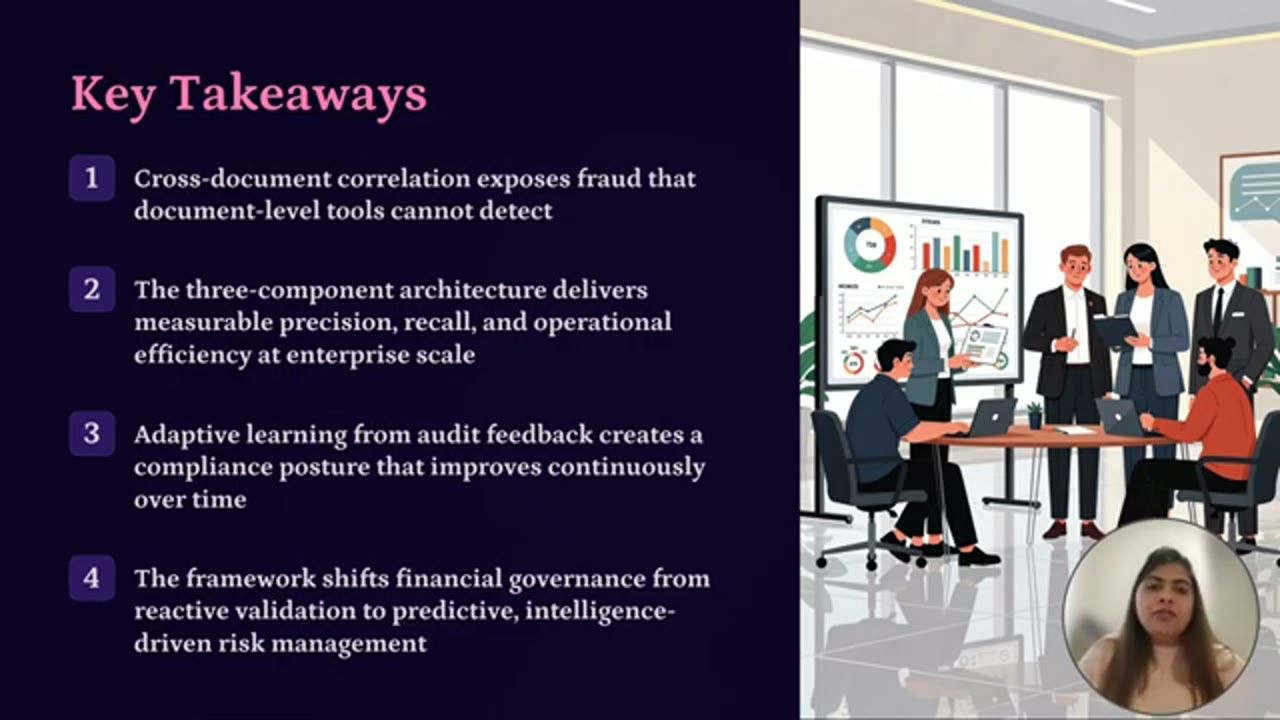 Slide Key Takeaways với bốn điểm đánh số