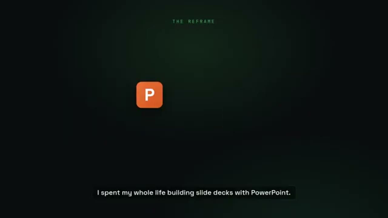 Slide The reframe với biểu tượng PowerPoint