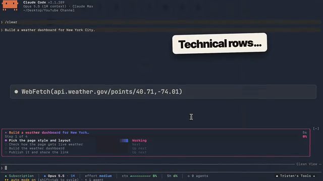 Claude Code với checklist Clean View đang chạy bước đầu tiên