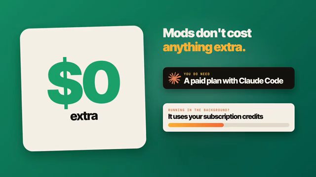 Slide chi phí của mods: 0 đô la thêm