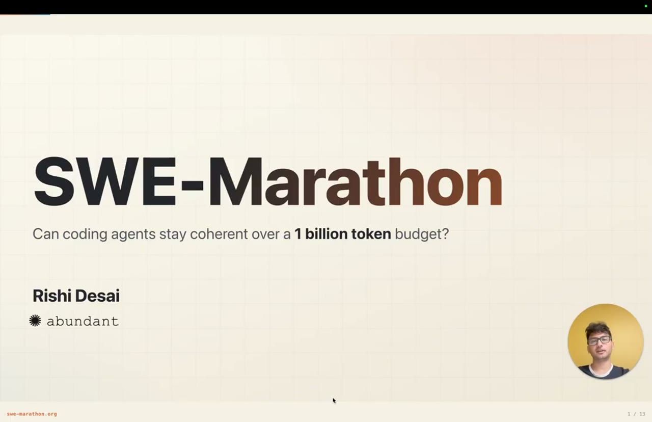 Slide tiêu đề SWE-Marathon, Rishi Desai, Abundant