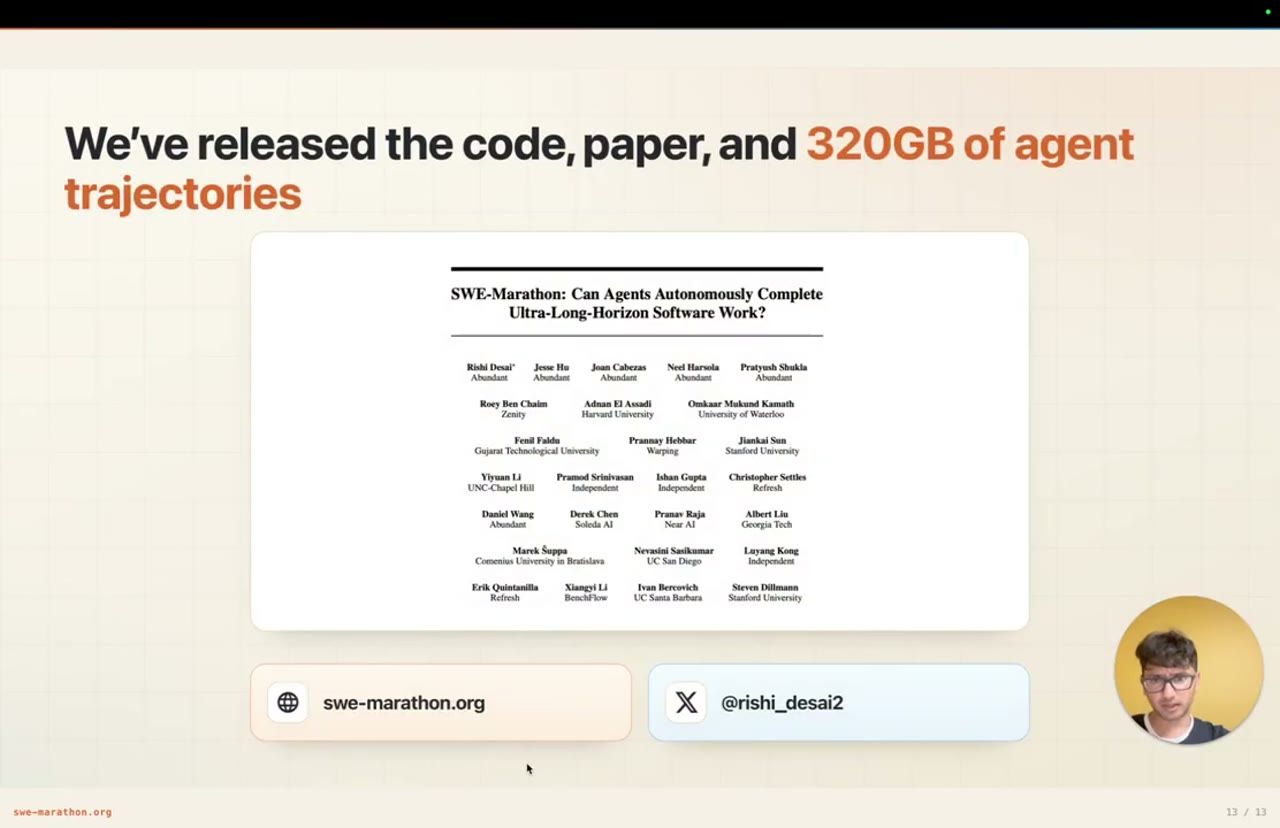 Slide We've released the code, paper, and 320GB of agent trajectories