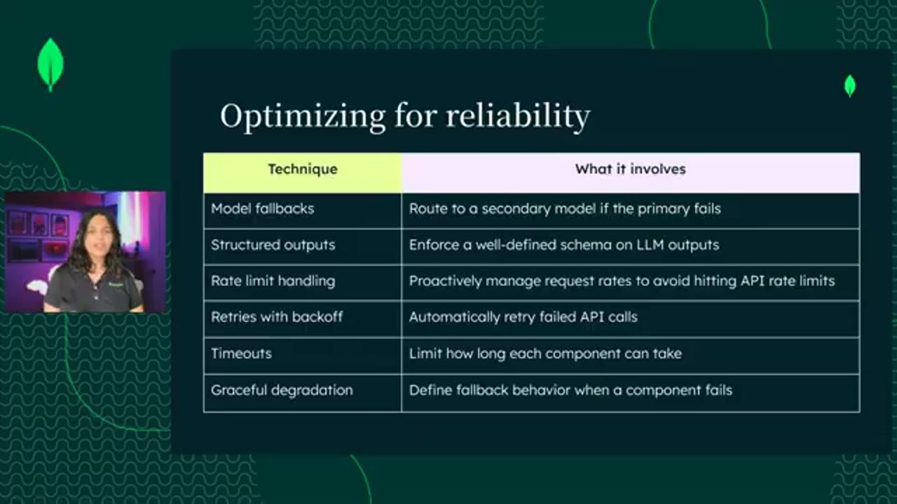 Bảng Optimizing for reliability