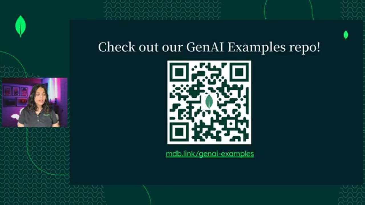 Slide Check out our GenAI Examples repo với mã QR