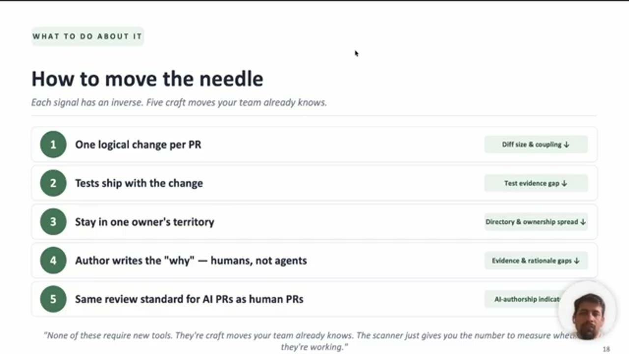 Slide How to move the needle: năm craft move, mỗi cái kéo một tín hiệu xuống