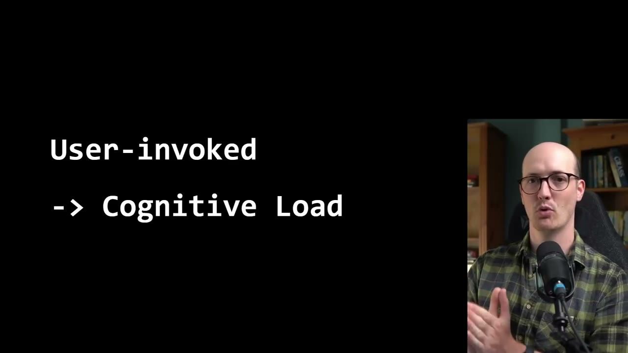 Slide User-invoked -> Cognitive Load