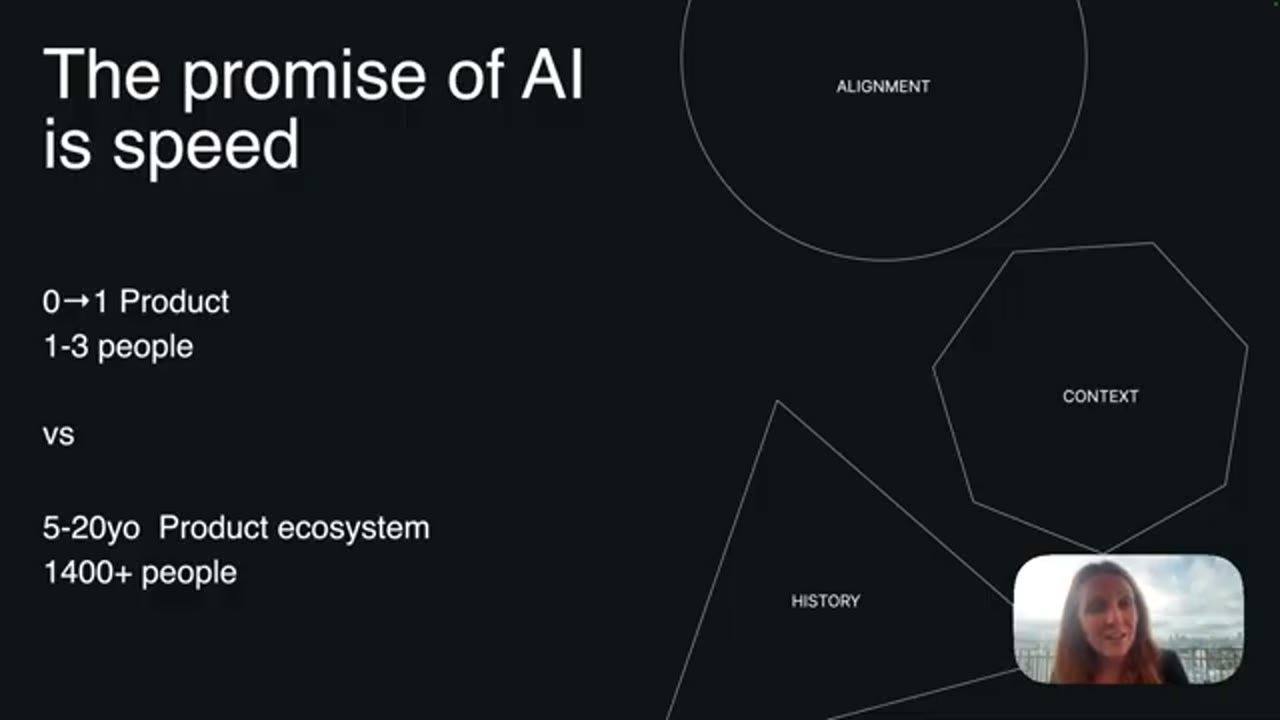Slide The promise of AI is speed