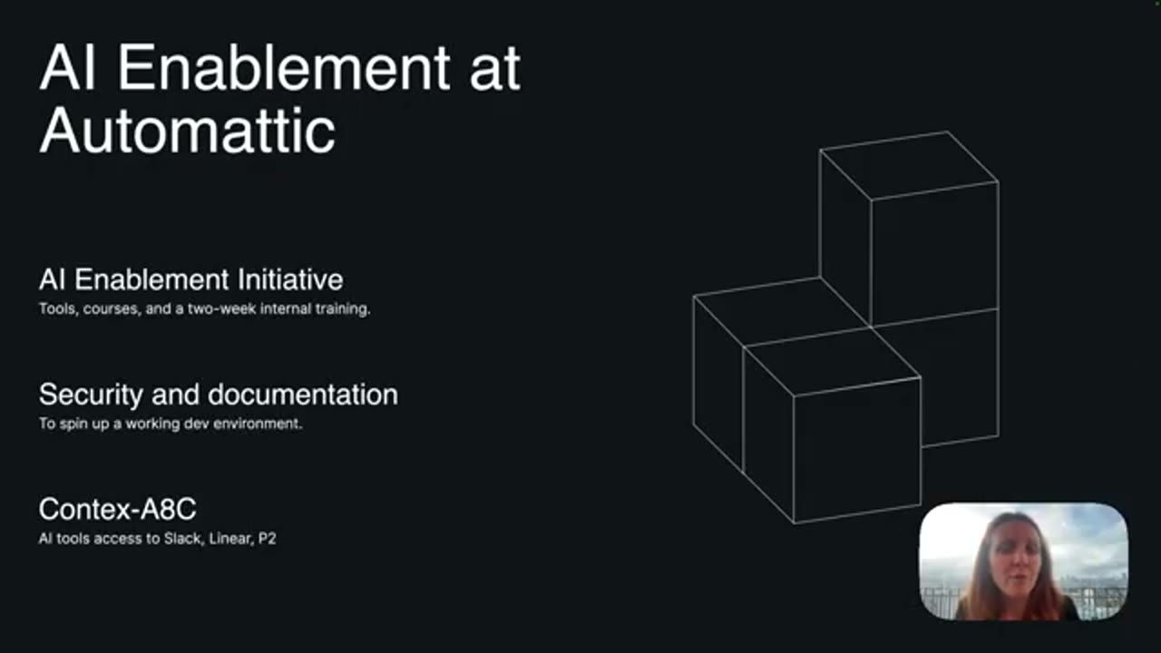Slide AI Enablement at Automattic với ba mục