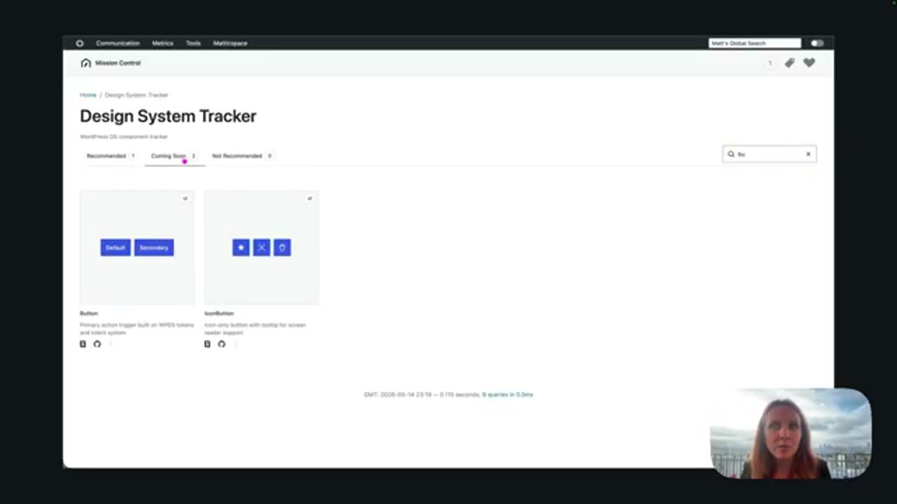 Tracker lọc theo trạng thái Coming Soon và ô tìm kiếm