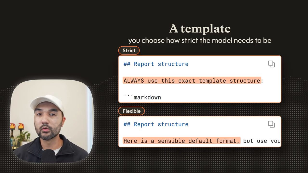 Hai khối Report structure, Strict và Flexible