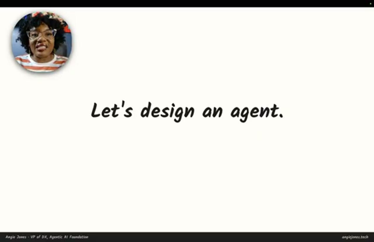 Slide Let's design an agent