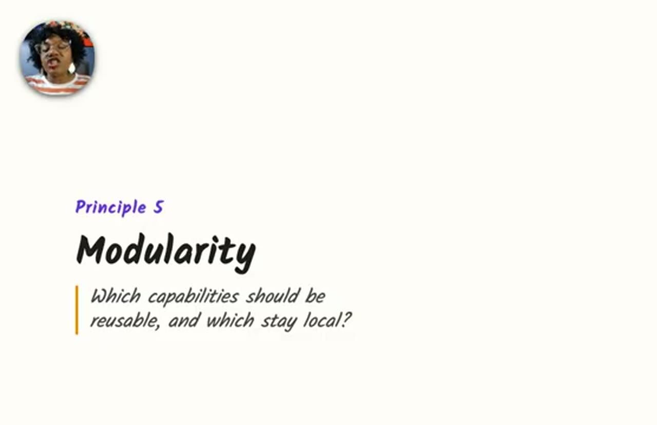 Slide Principle 5: Modularity