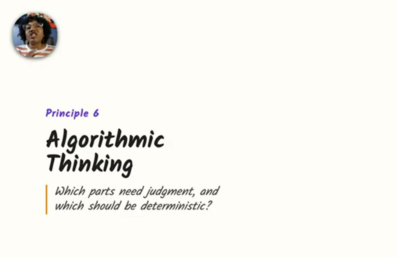 Slide Principle 6: Algorithmic Thinking
