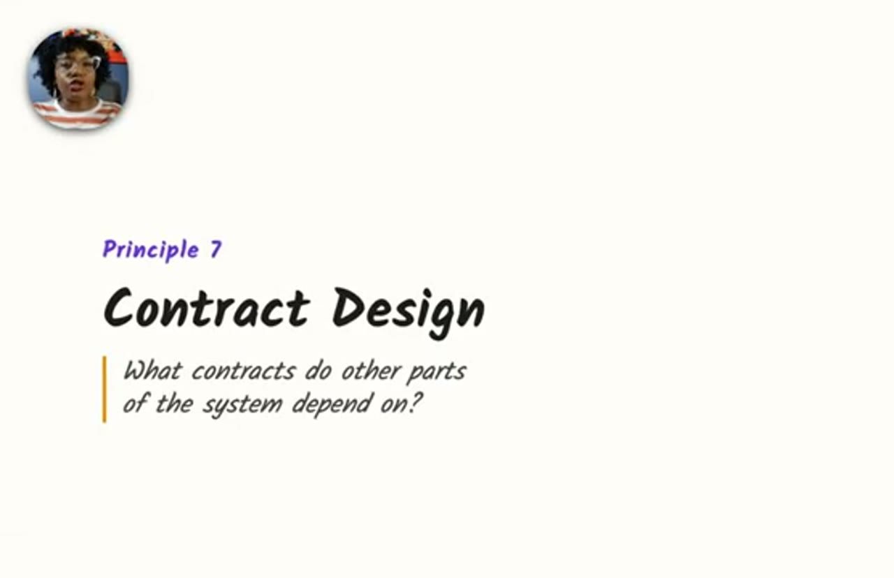 Slide Principle 7: Contract Design