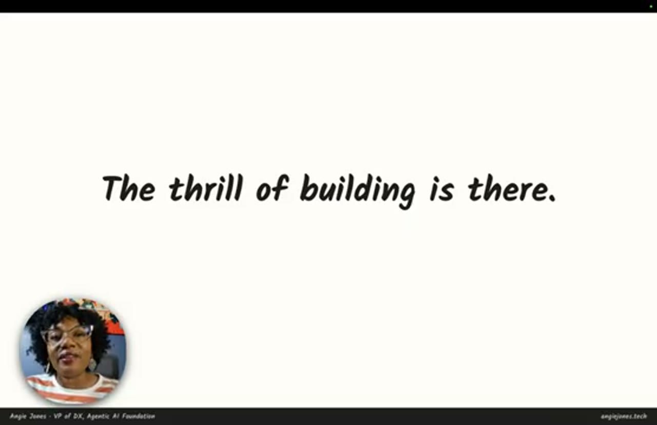 Slide The thrill of building is there