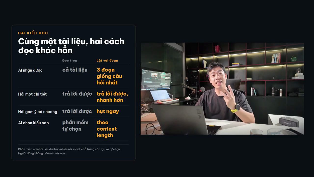 Bảng so sánh đọc trọn và lật vài đoạn bên cạnh Thanh Trần