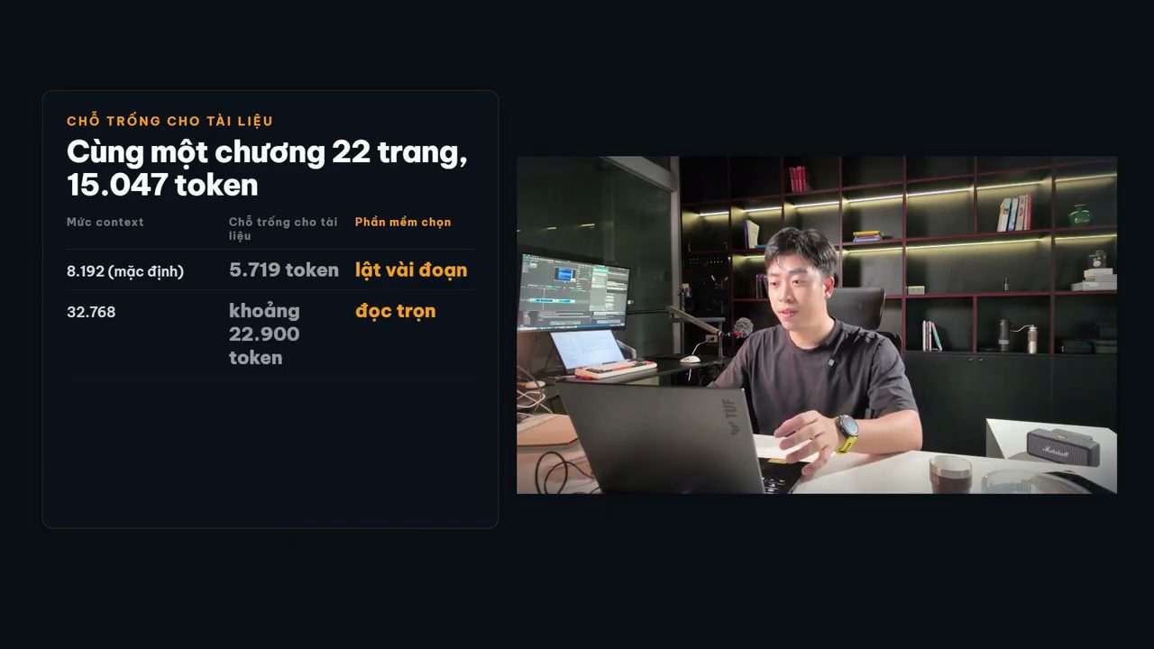 Bảng chỗ trống cho tài liệu ở hai mức context