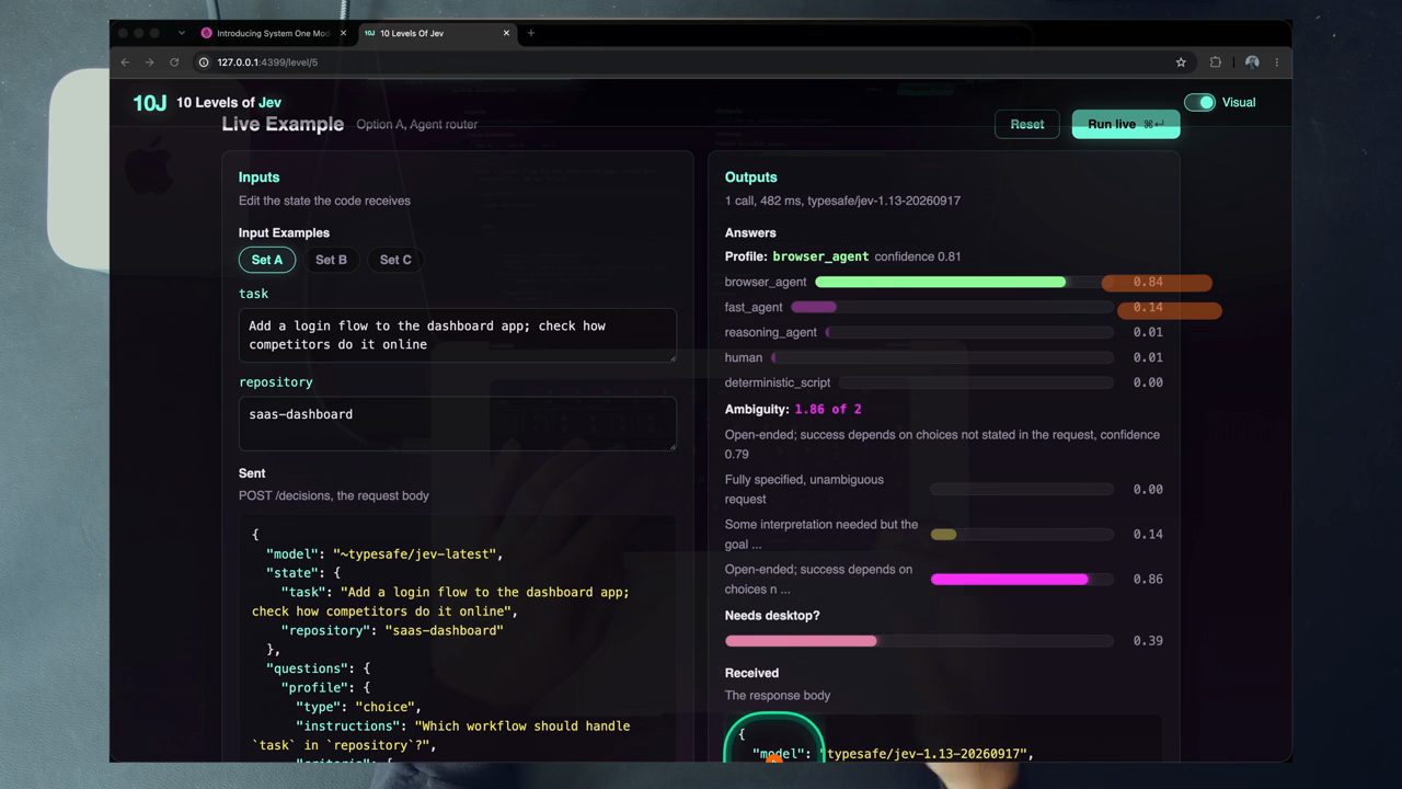 Level 5 Agent router: task Add a login flow to the dashboard app; check how competitors do it online, trả về browser_agent 0.84