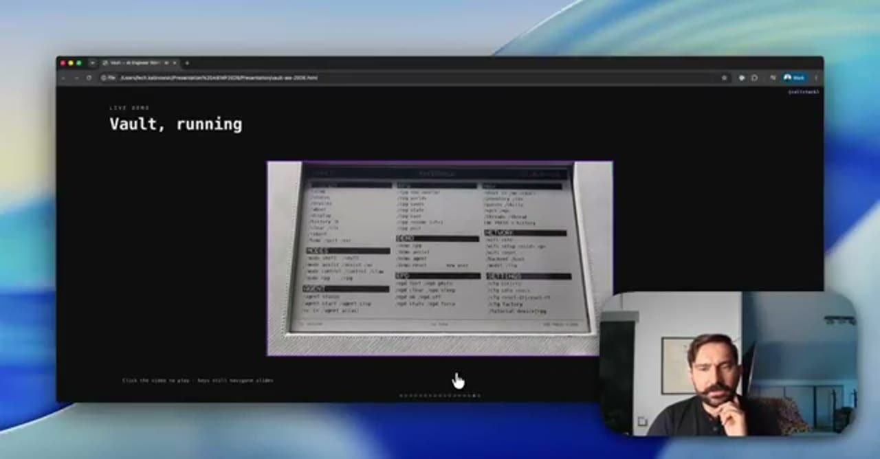 Video demo: màn hình help trên e-paper liệt kê các nhóm lệnh
