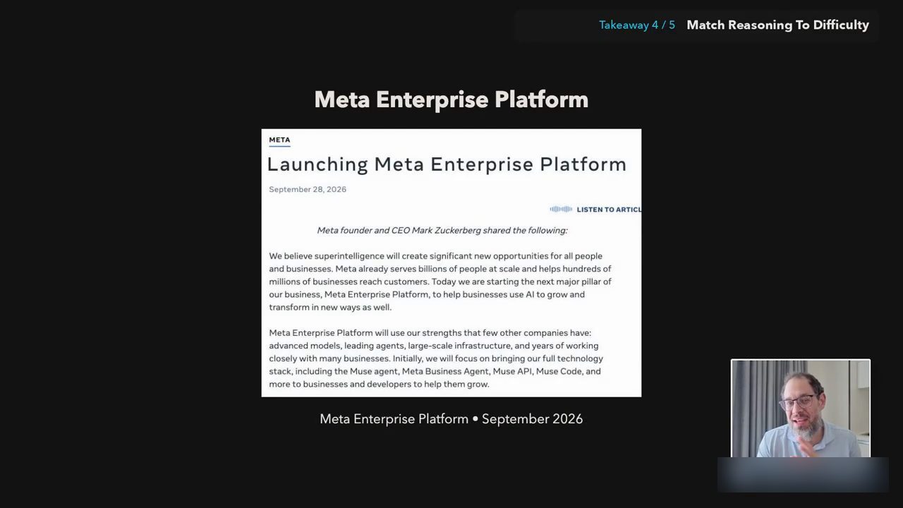 Ảnh bài Launching Meta Enterprise Platform ngày 28/9/2026 với lời của Mark Zuckerberg